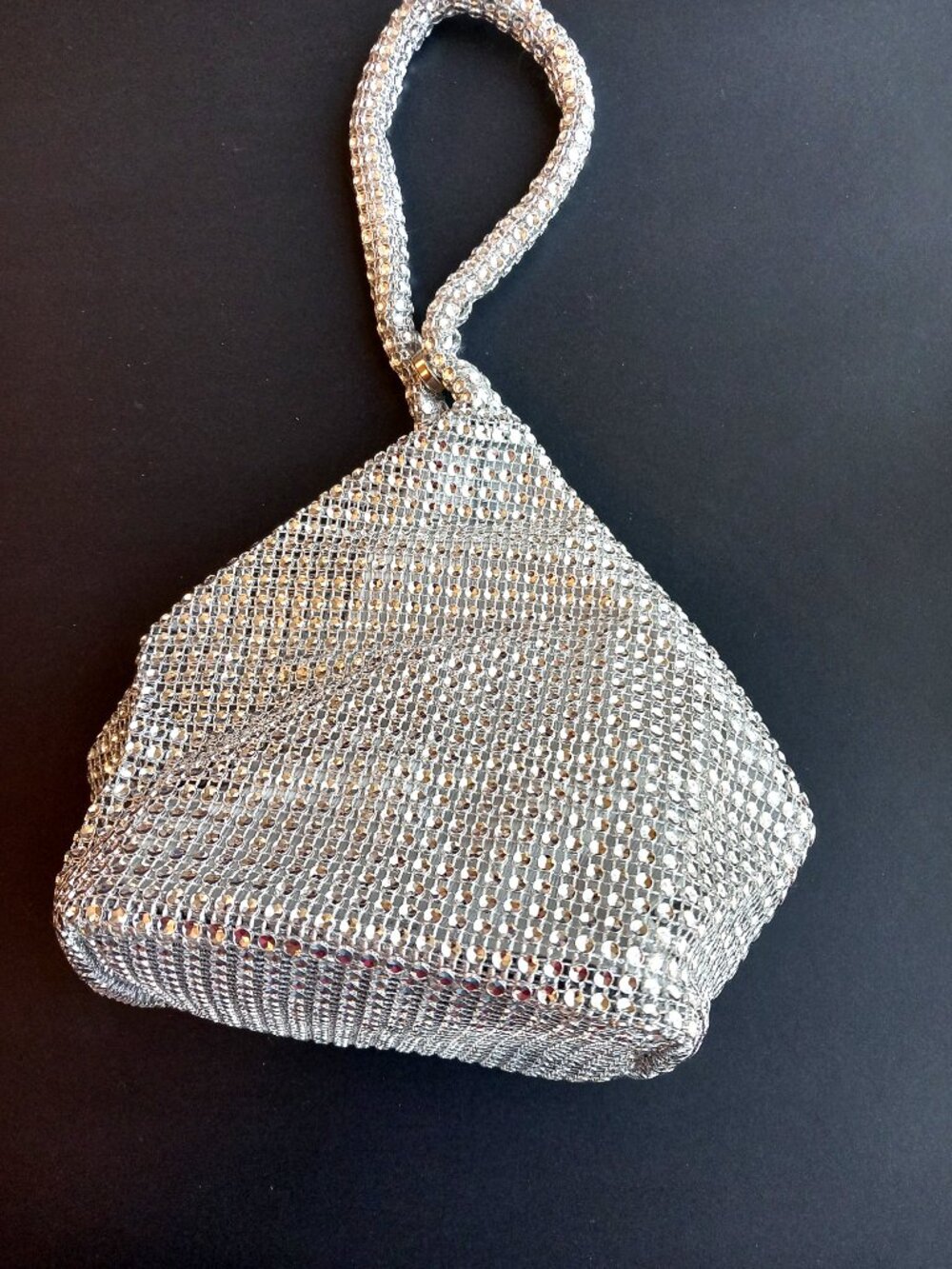 Sparkly Small Silver Bag